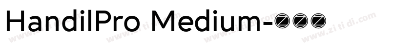 HandilPro Medium字体转换